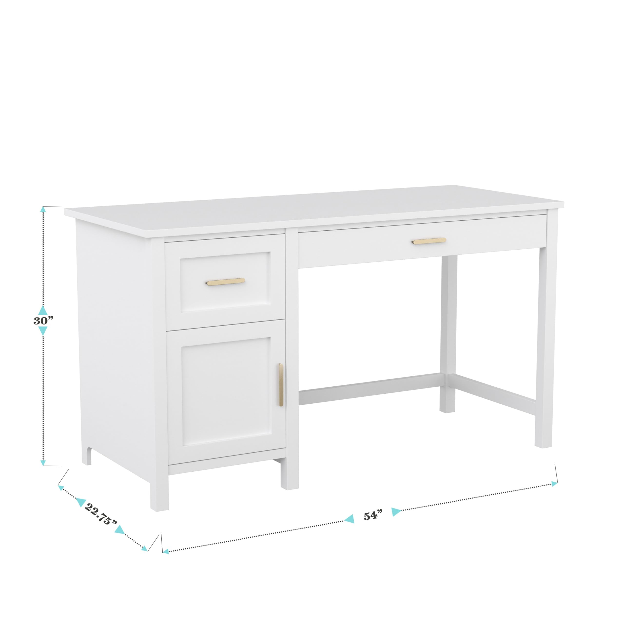 Amazon.com: Martha Stewart Hutton Shaker Style Home Office Desk